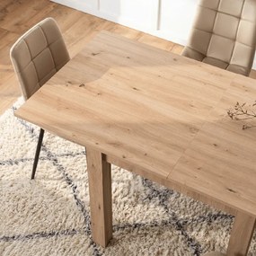 Stół Kwadratowy Rozkładany MAX 80-160 cm Dąb Artisan Nowoczesny Loft