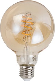 Zestaw 5 Inteligentne ściemnialne żarówki LED E27 G95 Bursztynowe 4,9W 320lm 2500K