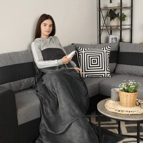 Elektryczny koc grzewczy MEDISA, ciemnoszary