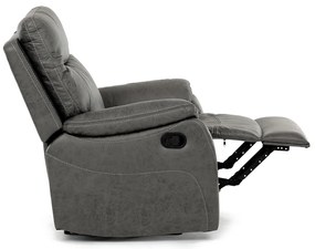 Fotel rozkładany 4092 GREY3, vintage, szary
