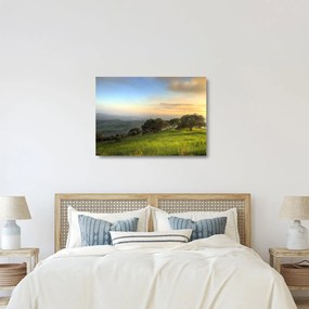Obraz na szkle - Widok ze wzgórza (70x50 cm)