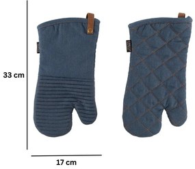 Rękawice kuchenne zestaw 2 szt. Indigo – Tiseco Home Studio