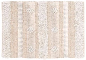 Dywanik boho beżowy ATHOS, 60 x 90 cm