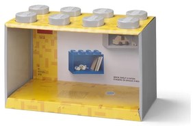 Dziecięca szara półka ścienna LEGO® Brick 8