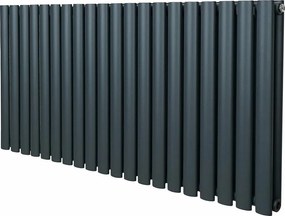 Grzejnik kolumnowy owalny – 600 mm x 1200 mm – antracytowo-szary