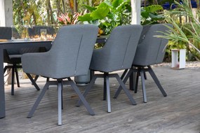 Doppler NOVA PARIS LIKA-TEX® ogrodowy zestaw wypoczynkowy 6+1 szary