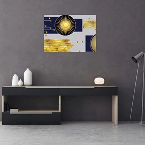 Obraz - Złote koła (70x50 cm)