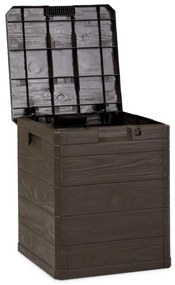 Ciemnobrązowa skrzynia ogrodowa Woodys – Toomax