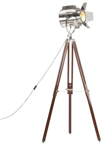 Drewniana retro lampa podłogowa regulowana - EX189-Savita