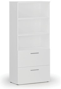 Szafa z szufladami na teczki zawieszkowe PRIMO WHITE, 800 x 420 x 1781 mm, biały