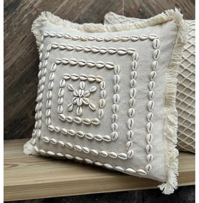 Bawełniana poszewka na poduszkę 43x43 cm Seashells – Mioli Decor