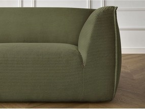 Zielona sztruksowa sofa 242 cm Giorgia – Bobochic Paris