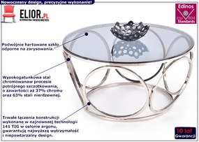Okrągła ława w stylu glamour F3-R76