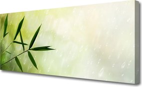 Fotoobraz na płótnie Liście w Strugach Deszczu