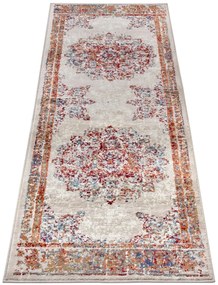 Dywan klasyczny Luxor Rozeta kremowy 80 cm x 240 cm