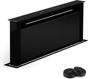 Klarstein Royal Flush 75cm 604.1m³/godz. Okap Blatowy Czarny