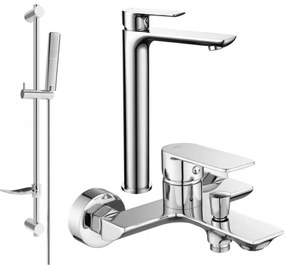 Mexen Alfa DF72 zestaw wannowy, chrom - 745713DF72-00