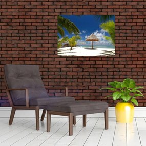 Obraz - Plaża z białym piaskiem (70x50 cm)