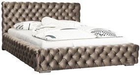 Dwuosobowe łóżko z pojemnikiem 200x200 Albert 3X - 36 kolorów