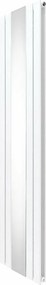 Grzejnik z płaskim lustrem - 1800 mm x 425 mm - biały