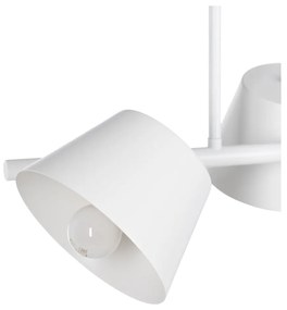 Biała lampa sufitowa 38x62,5 cm Simplico – Ixia