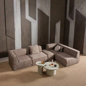 Okrągły stolik z połyskiem ø 40 cm Veluna – WOOOD