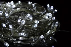 Świąteczny LED łańcuch - 10 m, 100 diod, zimna biel