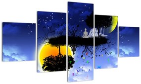 Obraz - Odbicie równowagi (125x70 cm)