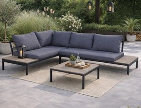 Zestaw mebli ogrodowych narożnik i stolik Tenerife 007, szary