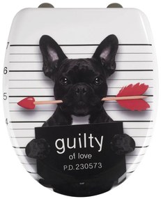 Deska sedesowa GUILTY DOG - Duroplast, wolnoopadająca, WENKO