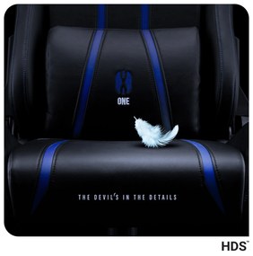 Fotel gamingowy Diablo X-One 2.0 Normal Size, czarno-niebieski