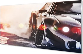 Panel szklany do Kuchni Luksusowe Czarne Auto