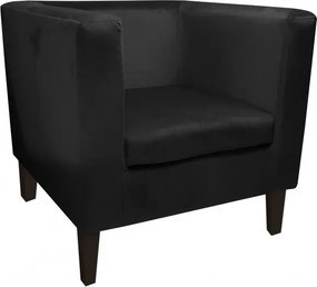 Fotel Monaco tkanina Welur : Kolor nogi - Venge, Kolor tkaniny - VELVET - MG19, Wysokość nogi - 20 cm