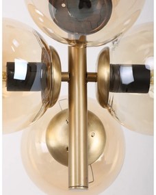 Lampa wisząca w kolorze złota ze szklanym kloszem ø 35 cm Forte – Squid Lighting