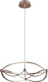 Lampa wisząca LED ze ściemniaczem w kolorze mosiądzu Charivari – Trio