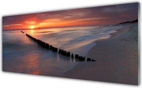 Panel Szklany do Kuchni Piaszczysty Brzeg Bałtyku
