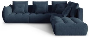 Ciemnoniebieski narożnik (prawostronny/w kształcie litery L) Bloom – Micadoni Home