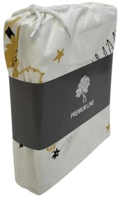 PrzytulneMieszkanie.pl PrzytulneMieszkanie.pl Bawełniana pościel FROST & GOLD biała Rozmiar pościeli: 70 x 90 cm | 140 x 200 cm