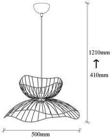 Lampa wisząca Farac duo - 6390, czarna