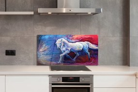 Szklany Panel Sylwetka Konia