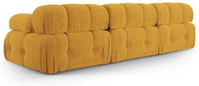 Musztardowa sofa 288 cm Ferento – Cosmopolitan Design