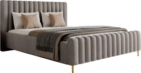 Łóżko tapicerowane Lux z pojemnikiem i zagłówkiem