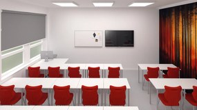 Biurko dla nauczyciela z zamykaną na klucz szafką Blox