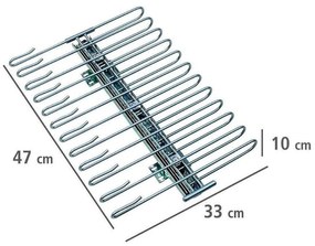 Zestaw dwóch wieszaków na spodnie, WENKO