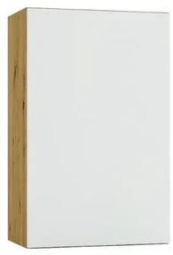 Szafka kuchenna wisząca ISABEL W45 P/L szary mat/dąb artisan STOLKAR