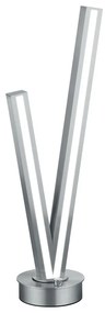 Szara lampa stołowa LED ze sterowaniem głosowym/mobilną aplikacją i metalowym kloszem (wysokość 67,5 cm) Cicanto – CINQUE