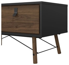 Ciemnobrązowy stolik 48x102 cm Ry – Tvilum