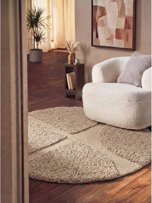 Beżowy okrągły dywan tkany ręcznie ø 160 cm Lambeth Jasper – Ted Baker