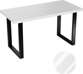 Stół Kuchenny Do Jadalni Loft Kolory Biały Czarne Nogi