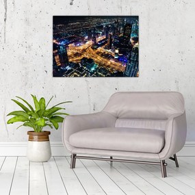 Obraz miasta nocą (70x50 cm)